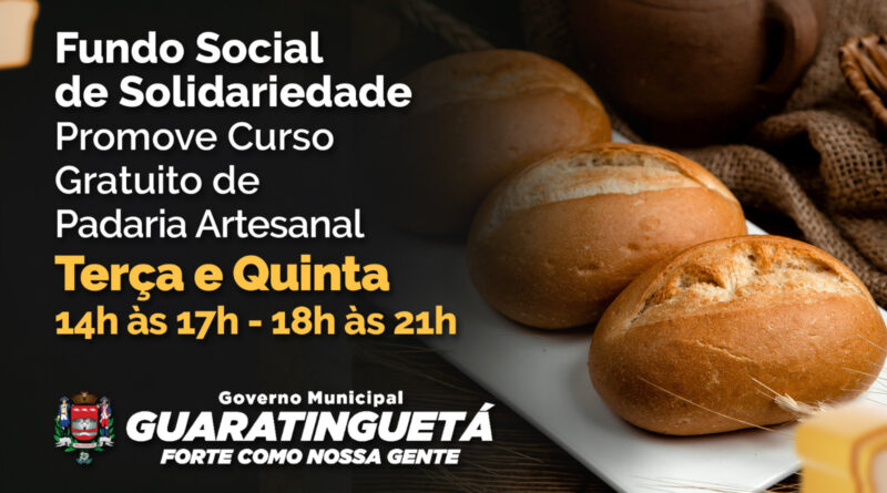 Sentiu o cheirinho de pão? É o curso de Padaria Artesanal chegando! 🥐