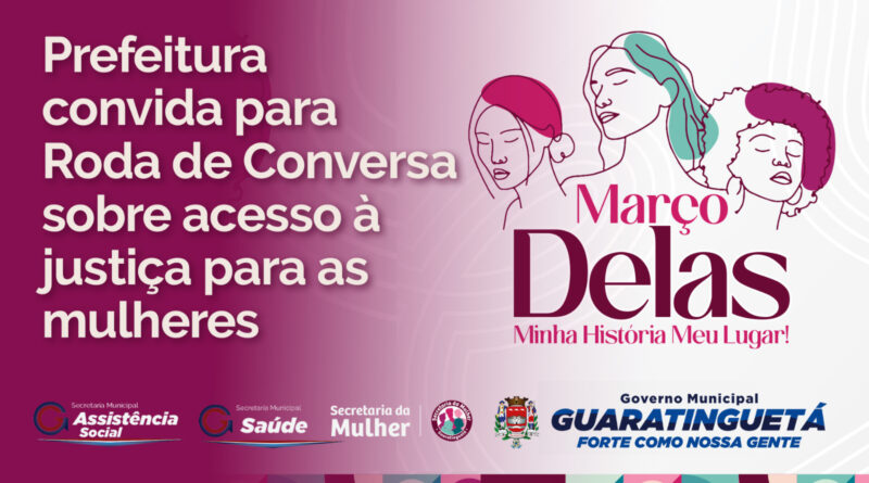 Prefeitura convida para Roda de Conversa sobre acesso à justiça para as mulheres